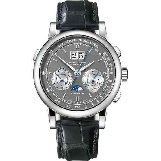 A.Lange & Söhne - Datograph Perpetual Calendar - Moonphase - Chronograph - 41 MM - White Gold - Grey Dial - 410.038E