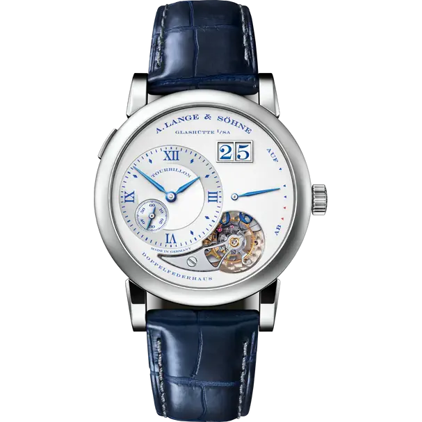 A.Lange & Söhne Lange 1 Tourbillon - Moonphase - 38.5 MM - White Gold - Silver Dial - 722.066F