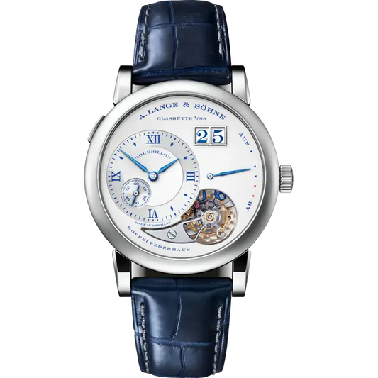 A.Lange & Söhne Lange 1 Tourbillon - Moonphase - 38.5 MM - White Gold - Silver Dial - 722.066F