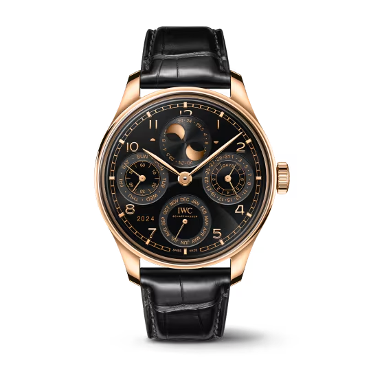 IWC Portugieser - Perpetual Calendar - Rose Gold - 44.4 MM - Black Dial - IW503702