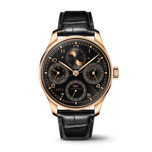 IWC Portugieser - Perpetual Calendar - Rose Gold - 44.4 MM - Black Dial - IW503702