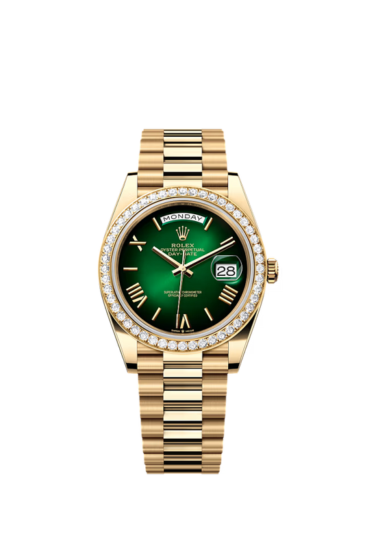 Rolex Day-Date - 40 MM - Yellow Gold - Green Shaded Dial - 228348RBR PGD