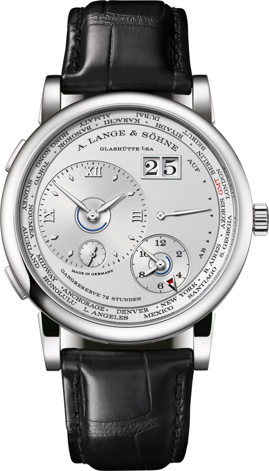 A.Lange & Söhne Lange 1 Time Zone - 41.9 MM - Platinum - Silver Dial - 136.025