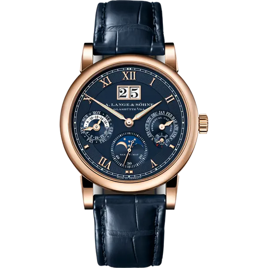 A.Lange & Söhne Langematik Perpetual Calendar and Moonphase - 38.5MM - Rose Gold - Blue Dial - 310.037E