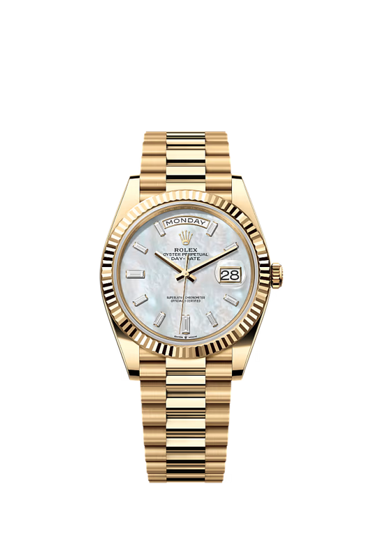 Rolex Day-Date - 40 MM - Yellow Gold - MoP White Dial - 228238 PMoPWd