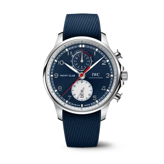 IWC Portugieser Yatch Club Chronograph - Stainless Steel - 44.6 MM - Blue Dial - IW390704