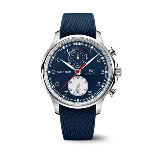 IWC Portugieser Yatch Club Chronograph - Stainless Steel - 44.6 MM - Blue Dial - IW390704