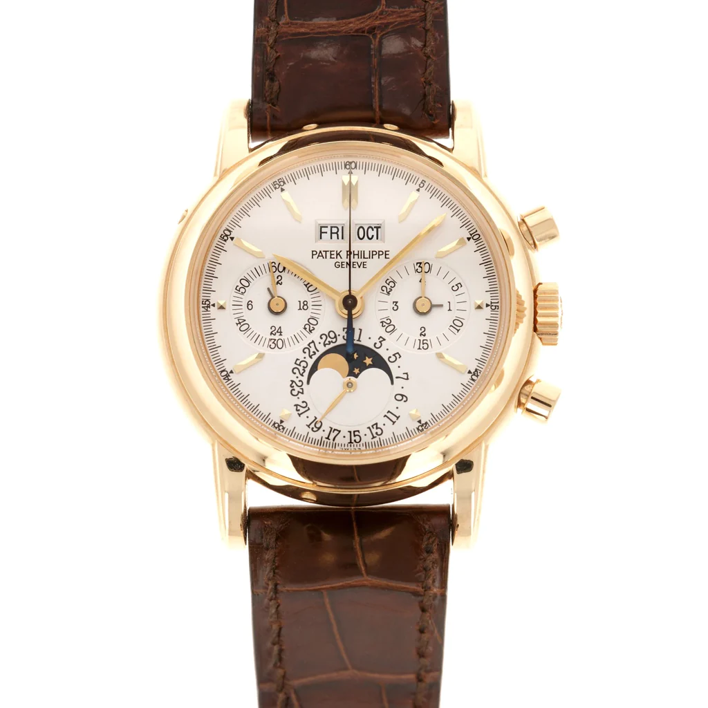 Patek Philippe Perpetual Calendar and Moonphase Chronograph Complications - 36.5 MM - Yellow Gold - 3970J