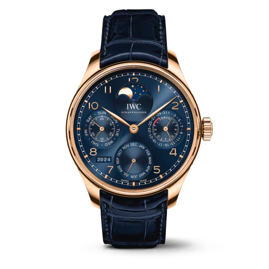 IWC Portugieser Perpetual Calendar - Moonphase - Rose Gold - 44.2 MM - Blue Dial - IW503312