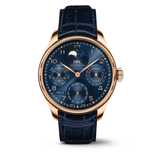 IWC Portugieser Perpetual Calendar - Moonphase - Rose Gold - 44.2 MM - Blue Dial - IW503312