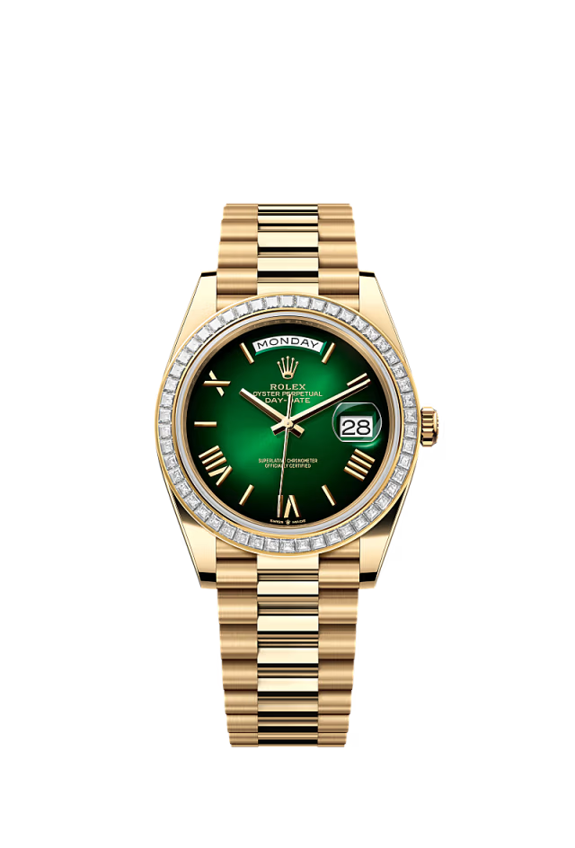 Rolex Day-Date - 40 MM - Yellow Gold - Green Dial - 228398TBR PGD