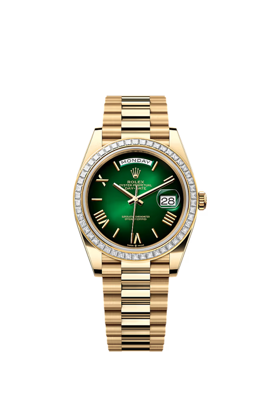 Rolex Day-Date - 40 MM - Yellow Gold - Green Dial - 228398TBR PGD