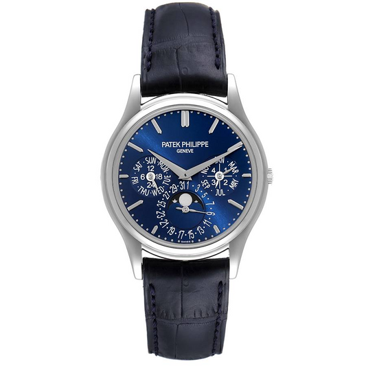 Patek Philippe Complications - Perpetual Calendar and Moonphase - 37.2 MM - Platinum - 5140P-001