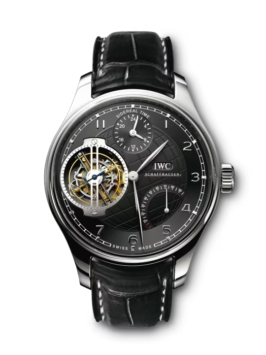 IWC Portugieser - Perpetual Calendar - Tourbillon - Platinum - 46 MM - Black Dial - IW504101