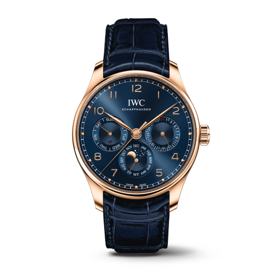 IWC Portugieser Perpetual Calendar - Rose Gold - 42.4 MM - Blue Dial - IW344205