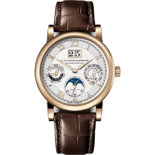 A.Lange & Söhne Langematik - Perpetual Calendar and Moonphase - 38.5MM - Yellow Gold - Silver Dial - 310.050E