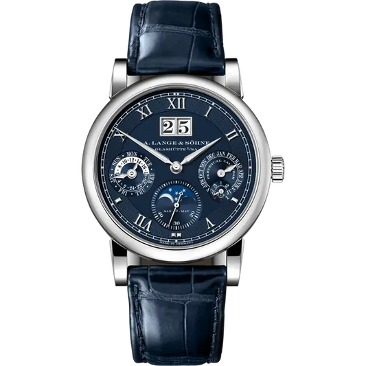 A.Lange & Söhne Langematik Perpetual Calendar and Moonphase - 38.5MM - White Gold - Blue Dial - 310.028E