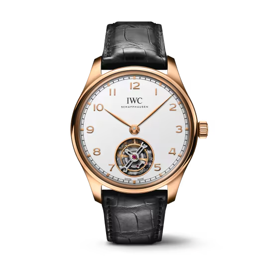 IWC Portugieser - Tourbillon - Rose Gold - 42.4 MM - White Dial - IW545801