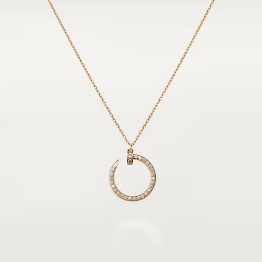 Cartier Juste Un Clou Necklace - Rose Gold Diamonds - B7224894