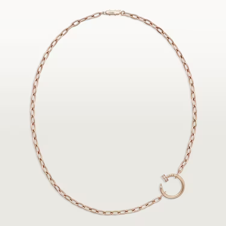 Cartier Juste Un Clou Necklace - Rose Gold - Diamonds - B7224902