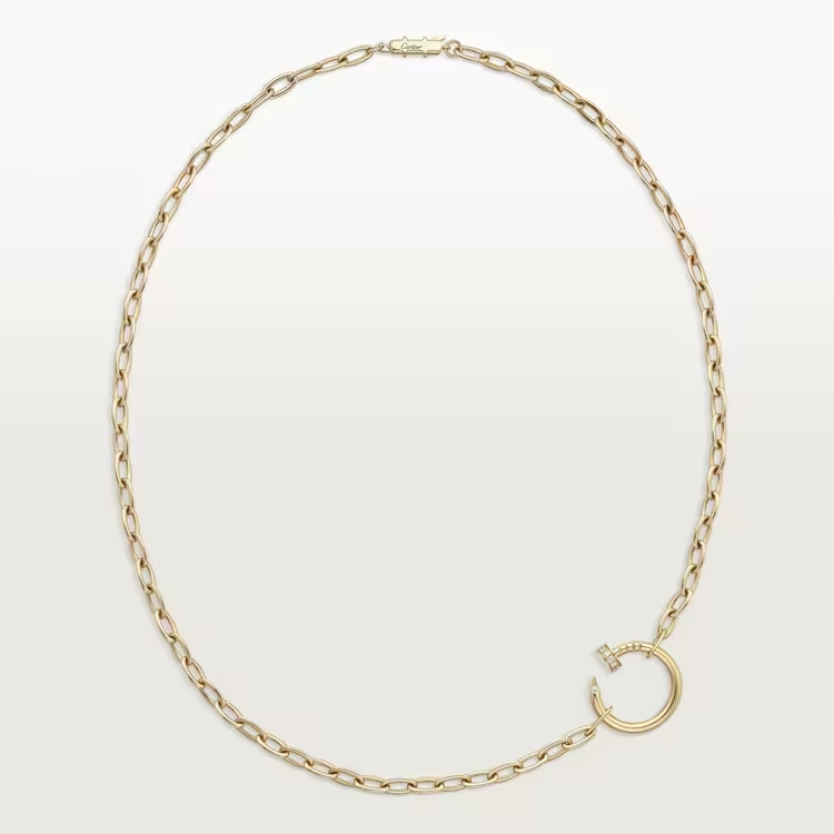 Cartier Juste Un Clou Necklace - Yellow Gold Small Diamonds - B7224904