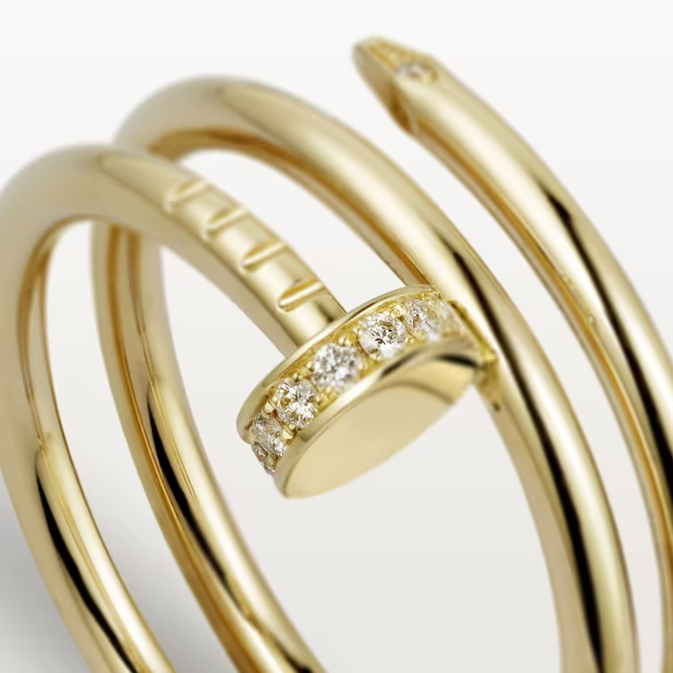 Cartier Juste Un Clou Ring - Yellow Gold Diamonds - B4211800