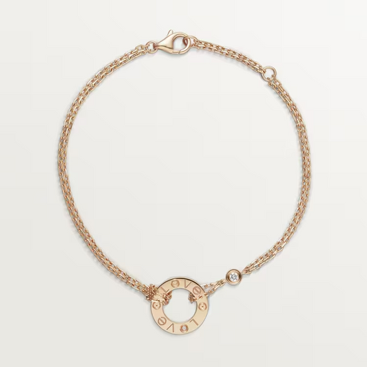 Cartier Love Bracelet Diamonds - Rose Gold - B6063600