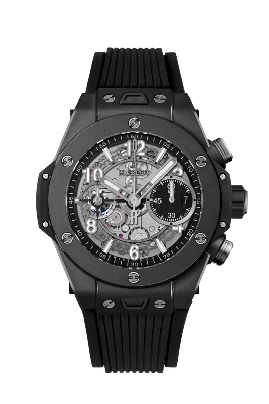 Hublot Big Bang Unico Black Magic 42 MM - Black Rubber Strap - Matte Black Skeleton Dial - 441.CI.1171.RX