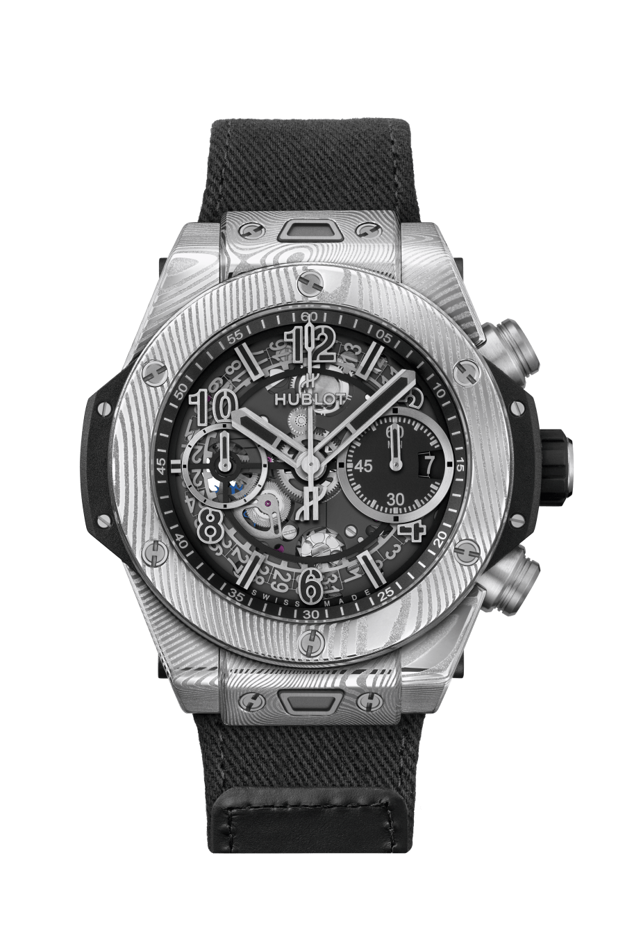 Hublot Big Bang Unico Gourmet 42 MM - Black Velcro Strap - Matte Black Skeleton Dial - 441.DS.1170.NR.GAS22