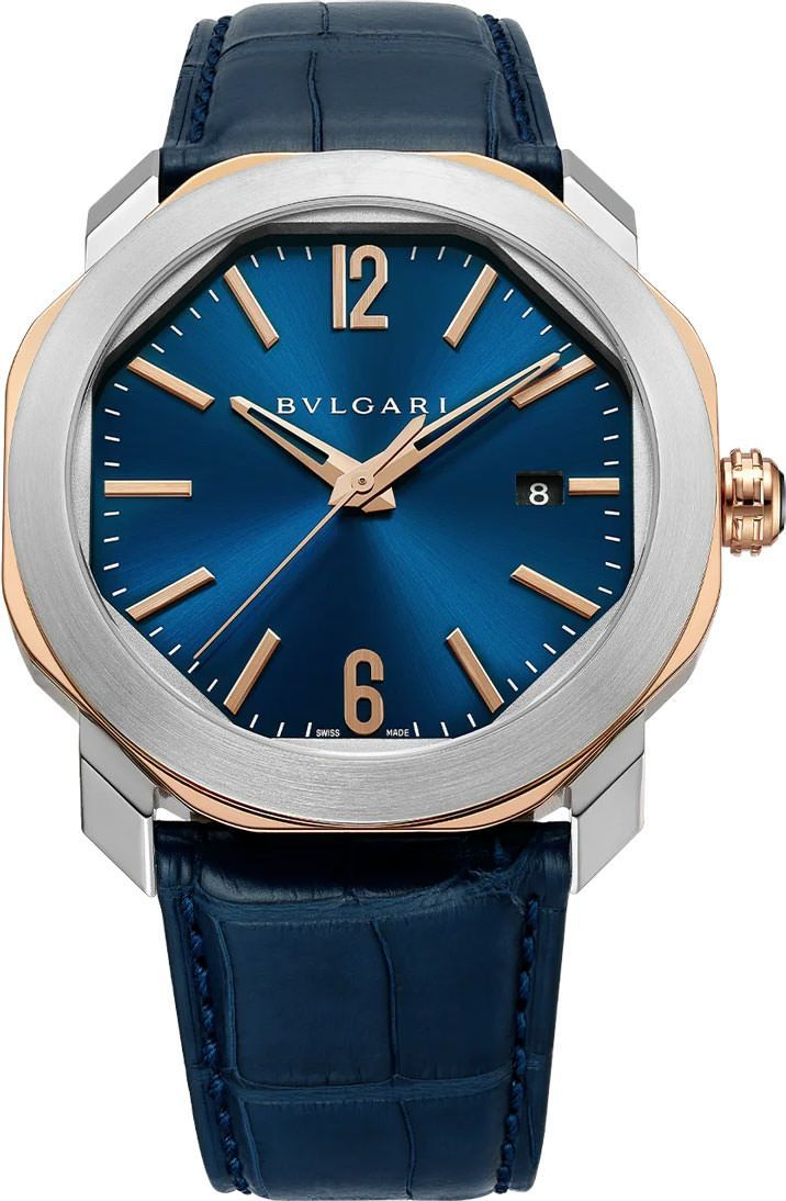 Bvlgari Octo Roma - 41 MM - Stainless Steel And Rose Gold - Blue Dial - 103205