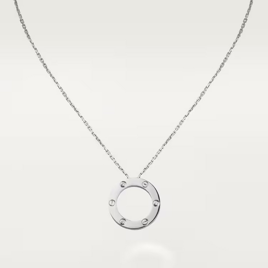 Cartier Love Necklace Diamonds - White Gold - B7014600