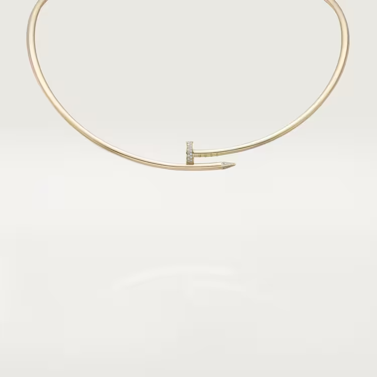 Cartier Juste Un Clou Necklace - Yellow Gold Small Model - Diamonds - N7424422