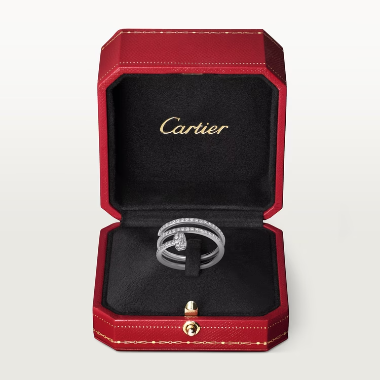 Cartier Juste Un Clou Ring - White Gold - Diamonds - B4211100