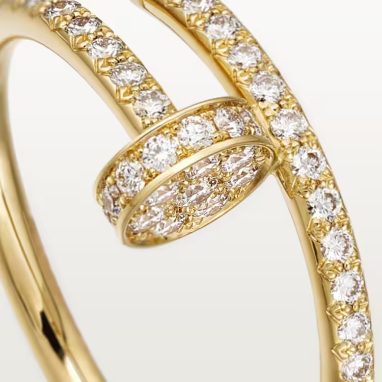 Cartier Juste Un Clou Ring - Yellow Gold - Diamonds - B4231500