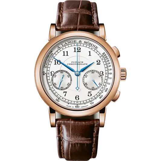 A.Lange & Söhne - 1815 Chronograph - 39.5 MM - Rose Gold - White Dial - 414.032