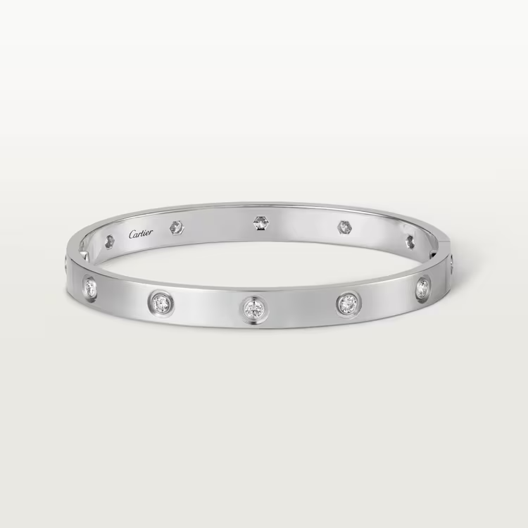 Cartier Love Bracelet Diamond - White Gold - B6070417