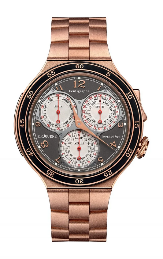 F.P. Journe Linesport Centigraphe Rose Gold 44 MM - Rose Gold Bracelet - Grey Dial - Centigraphe