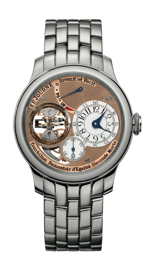 F.P. Journe Classique Tourbillon Souverain Platinum 42 MM - Platinum Bracelet - Brown Dial - Tourbillon Souverain