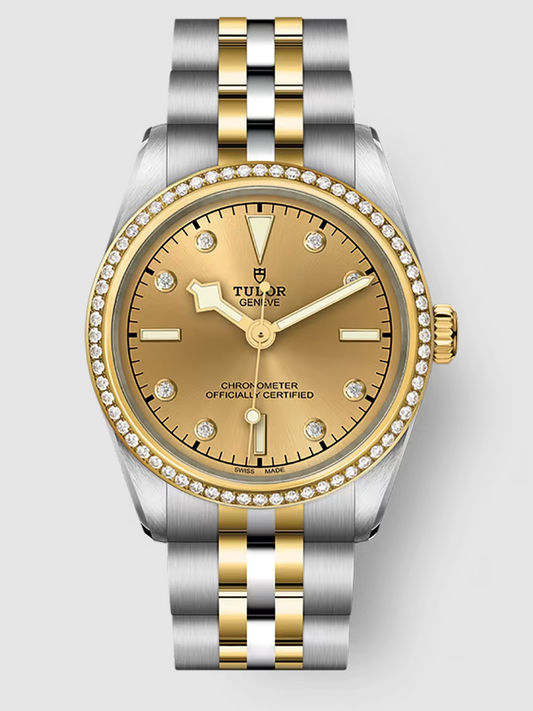 Tudor Black Bay 31 S&G - 31 MM - Steel & Yellow Gold - Diamond Bezel - Champagne Diamond Dial - M79613-0007