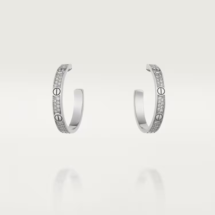 Cartier Love Earrings - White Gold - Diamonds - N8515193