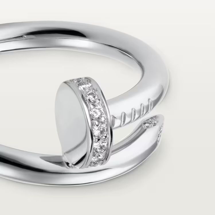 Cartier Juste Un Clou Ring - White Gold - Diamonds - B4092700