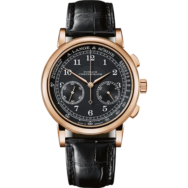 A.Lange & Söhne - 1815 Chronograph - 39.5 MM - Rose Gold - Black Dial - 414.031