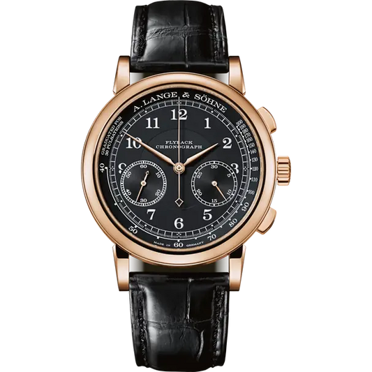 A.Lange & Söhne - 1815 Chronograph - 39.5 MM - Rose Gold - Black Dial - 414.031