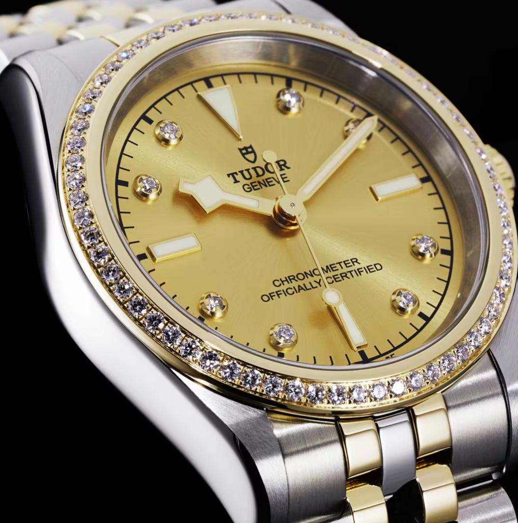 Tudor Black Bay 36 S&G - 36 MM - Steel & Yellow Gold - Diamond Bezel - Champagne Diamond Dial - M79653-0007