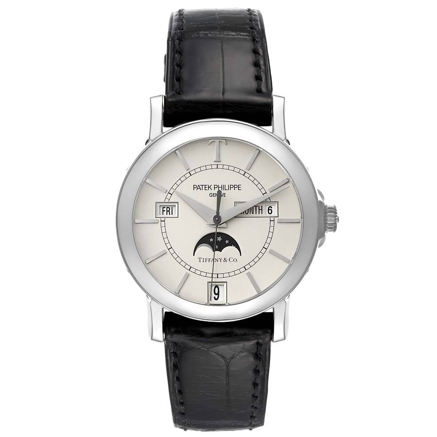 Patek Philippe Tiffany Moonphase and Annual Calendar - 36 MM - White Gold - 5150G