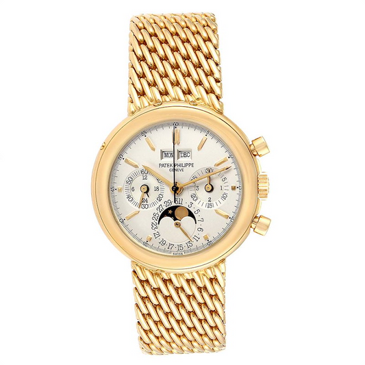 Patek Philippe Complications - Perpetual Calendar, Chronograph and Moonphase - 36.5 MM - Yellow Gold - 3970/1J