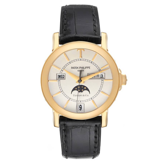 Patek Philippe Tiffany - Moonphase and Annual Calendar - 36 MM - Yellow Gold - 5150J