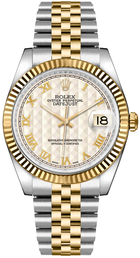 Rolex Datejust - 36 MM - Steel And Yellow Gold -  116233 whrj