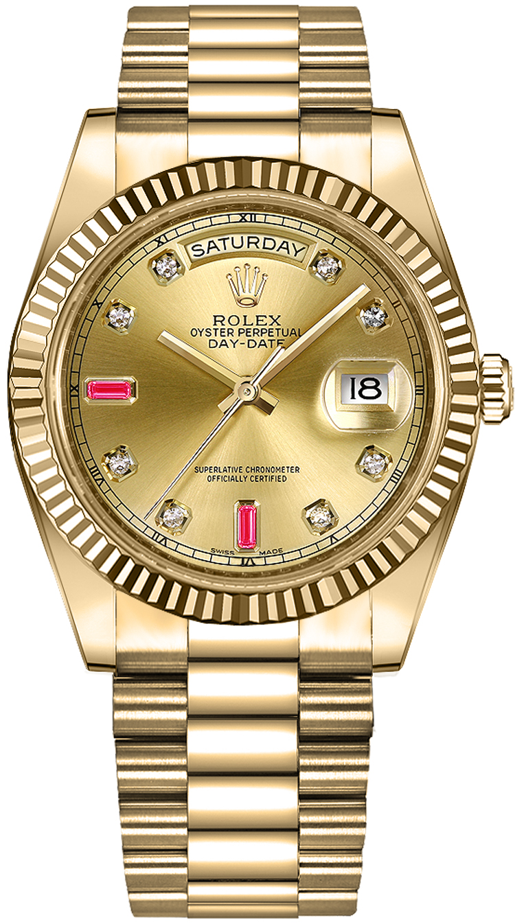 Rolex Day-Date - 41 MM - Yellow Gold - 218238 chrd