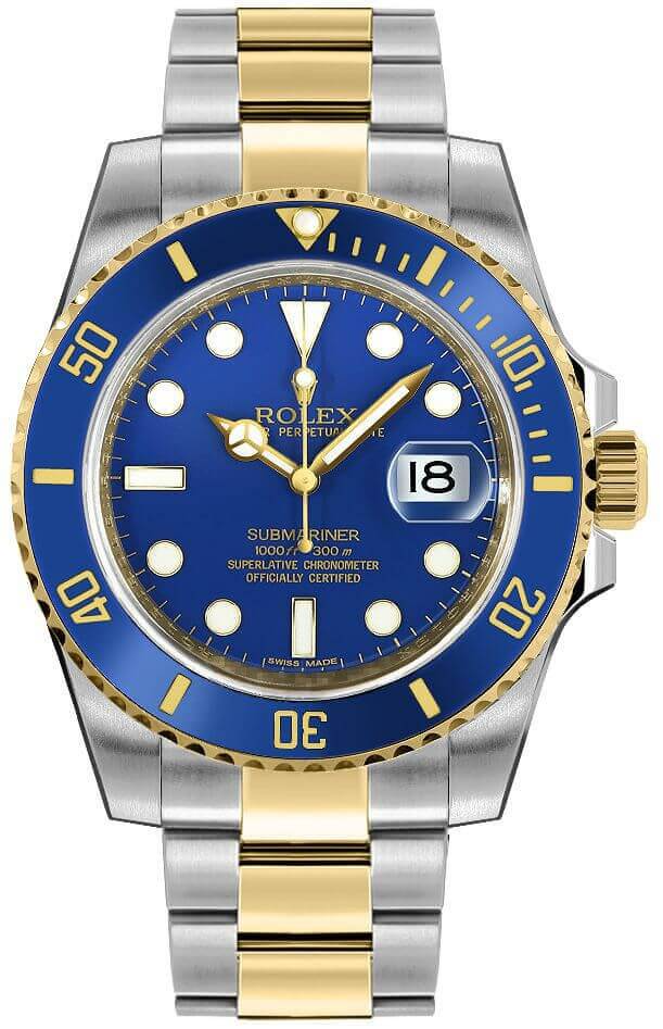 Rolex Submariner - 41 MM - Oystersteel & Yellow Gold - Blue Dial - 116613LB-0005